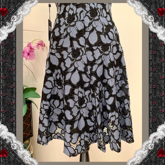 Tommy Hilfiger Lace Overlay Fir & Flare Dress - Picture 8 of 11